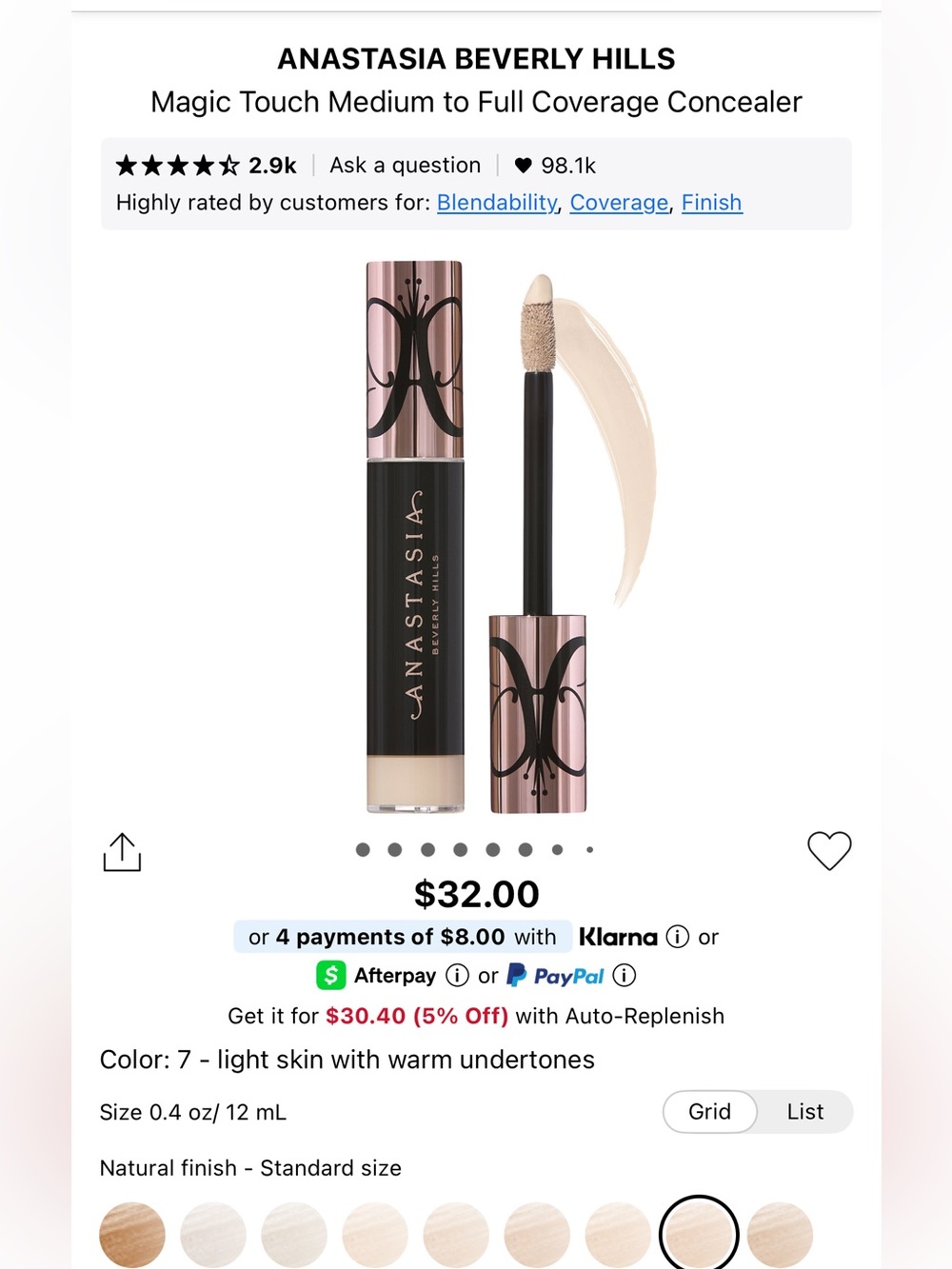 NWT Anastasia Magic Touch Concealer ⭐️
